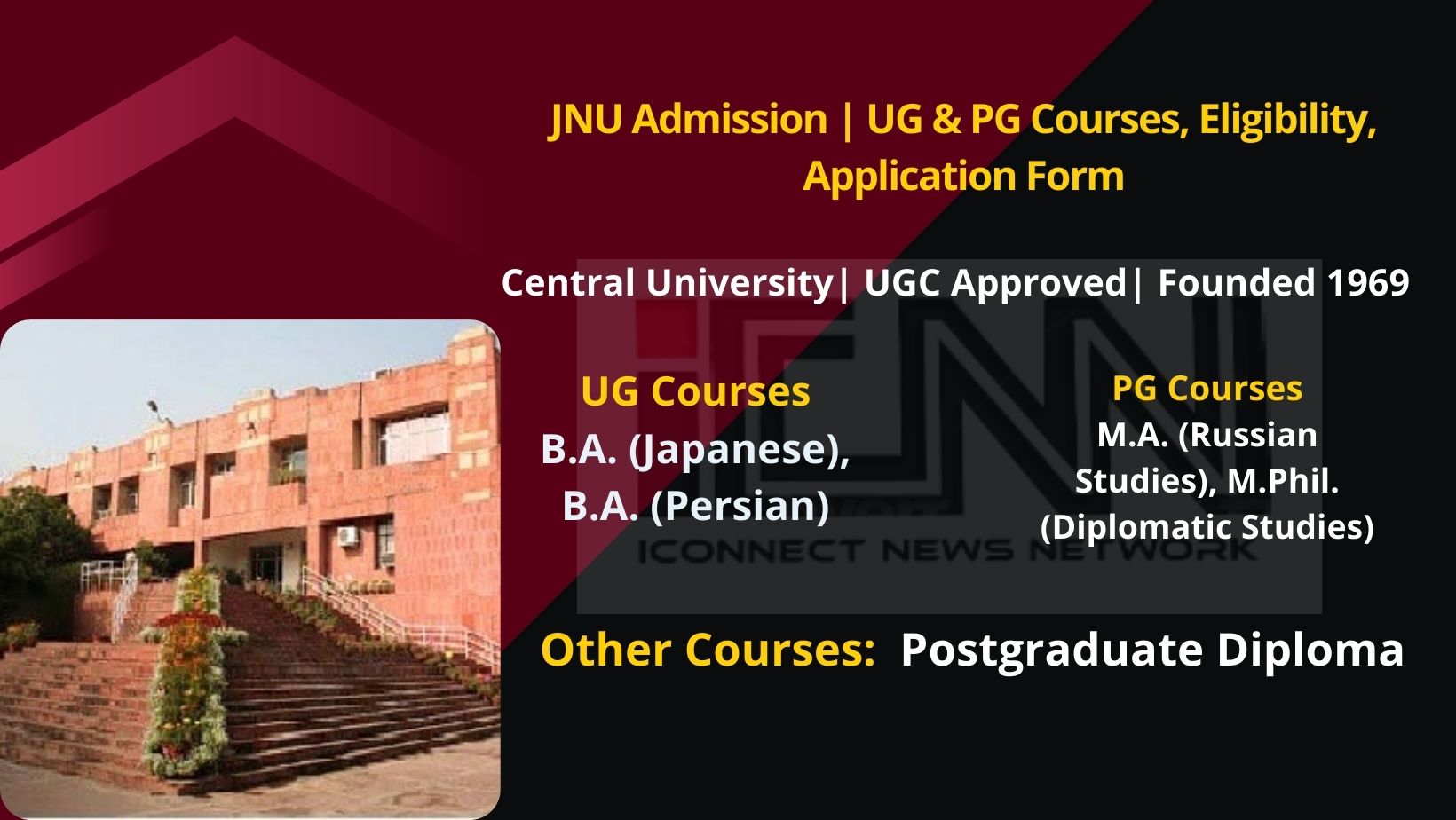 JNU Admission 2024 UG PG Courses Eligibility Latest Updates