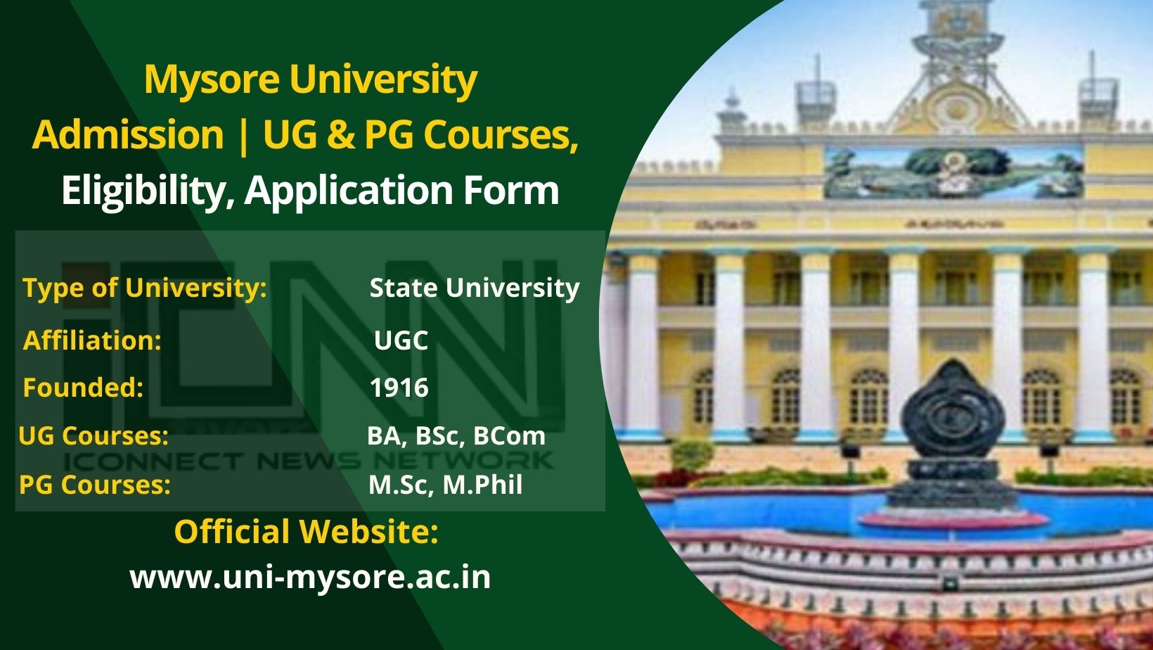 university of mysore phd course work 2022