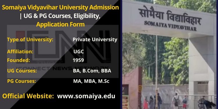 Somaiya Vidyavihar University Admission 2024 | UG & PG Courses, Process